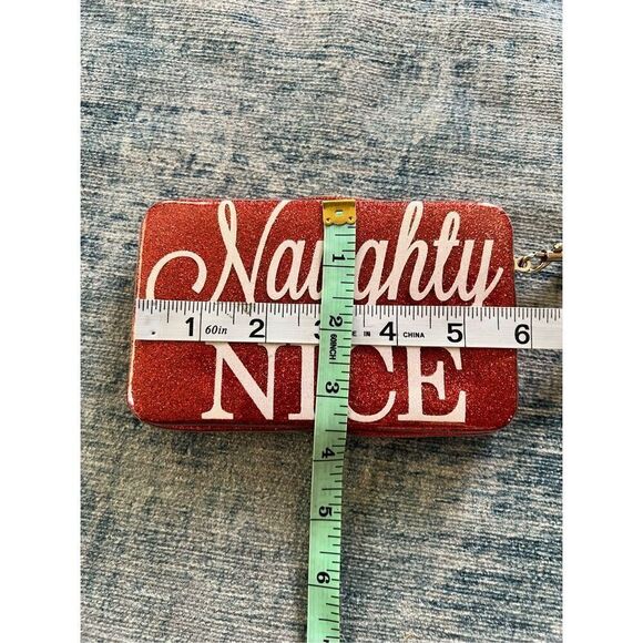 Icing Red Glitter Naughty Is The New Nice Smart Phone Wristlet - Picture 8 of 8